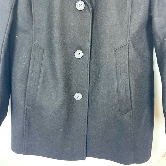 NWT Marc New York Wool Blend Borlange Collared Peacoat Black Women's Size 12 - Picture 6 of 13